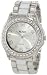 XOXO Women's XO5410 Silver-tone/White Epoxy Bracelet With Rhinestones Accent Watch