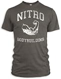 Vintage Distressed Nitro Bodybuilding Tri-Blend T-Shirt