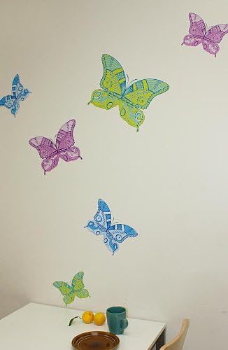 Wall Hugs Psychedelic Butterfly Wall Decal
