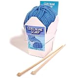 Szechuan Scarf - Scaft Knitting Kit with Bamboo Knitting Needles and Instructions: Lychee