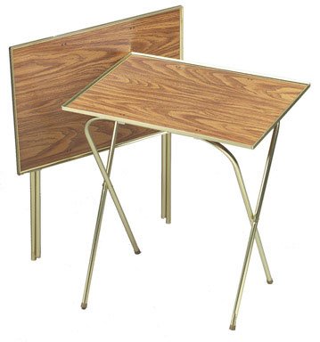 Honey Oak Tray Table (00358) Pk/2