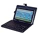 New 10" / 10.2" Inch Black Leather Look Case + USB Keyboard With Free Stylus & Stand Feature For Protection Of Your 10" or 10.2" Tablet PC ePad aPad Device