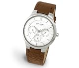 Skagen - 331LSL1 - Montre Homme - Quartz chronographe - Bracelet en cuir marron
