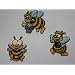 3-er Set Biene Bienen Honig Tier Insekt B�GELBILD Aufkleber AUFN�HER APPLIKATION Sticker