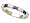 0.55 cttw Karina B(tm) Genuine Sapphire Band Size 4 LIFETIME WARRANTY