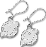 New Jersey Devils sterling silver dangle earrings