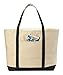 Canvas Tote Beach Bag, Assorted Colors - 22