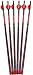 6-pk. Red Hot High Velocity Carbon Arrows