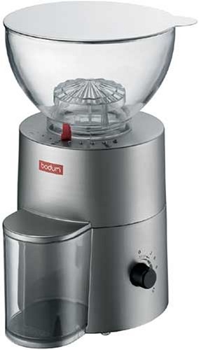 Bodum 5671-57USA Antigua Burr Grinder, Matte Chrome Finish