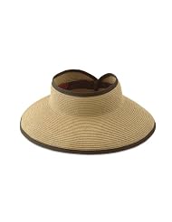 San Diego Hat Company UPF 50+ Roll Up Wide Brim Sun Visor Hat - Ultra Braid by San Diego Hat Company