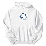 Sweatshirt White  Antarctica Map Color  Country