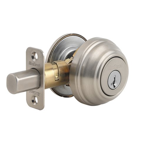 Childrens Toyshop  Tools & Hardware : Kwikset 99800-090 Signatures 980 Grade 1 Security Single Cylinder SmartKey Deadbolt, Satin Nickel