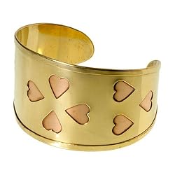 Hearty Delight Metal Cuff Bracelet