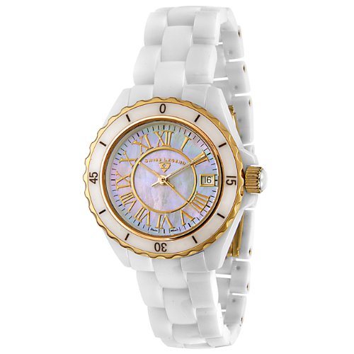 Swiss Legend Women's 20050-WWGR Karamica Collection Ceramic Watch