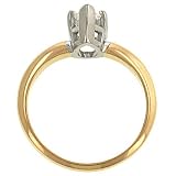 1.01cttw Pear Shape Diamond Solitaire Ring Egl F-G/si1