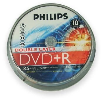 Childrens Toyshop  Computer : 10 x Philips Double Layer DVD+R DL 8x Speed