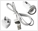 USB Cable+Wall and Car Charger for Apple iPod iPhone 4 4G 4s
