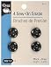 Dritz(R) Black Sew-On Snaps - Size 4 4/Pkg