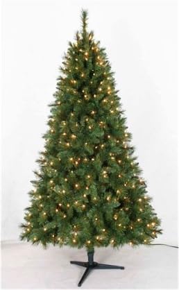 Artificial Cluster Fir Pre-lit Christmas Tree 6.5 Ft.