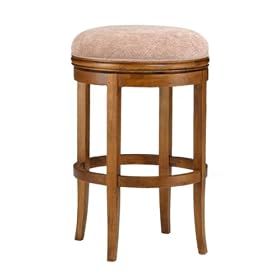 Click here to buy Hillsdale 4403-830 Oakview Backless Swivel Bar Stool, Oak by Hillsdale Furniture.
