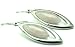 CityEnjoy Damen Rosenquarz, Edelstein Ohrhänger, Rosa, Silber, Maße Ohrschmuck, 4,3cm x 1,2cm, Steintyp Edelstein Rosenquarz
