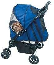Pet Gear Happy Trails 30-Pound-Capacity Pet Stroller, Medium, Cobalt Blue