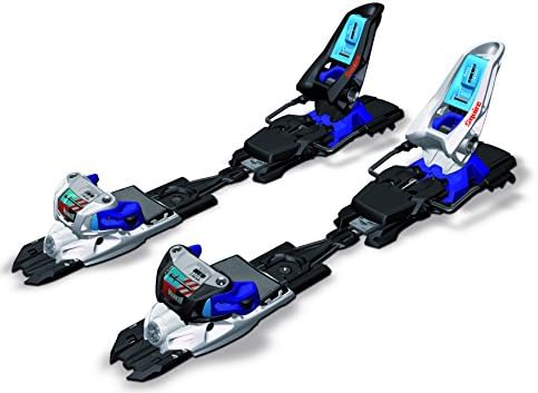 Marker Squire Schizo 11 Ski Bindings Mens Unisex Freestyle (White/Black/Blue, 110mm)