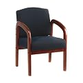 Office Star Guest Chair - Mild Blue/Cherry