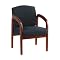 Office Star Guest Chair - Mild Blue/Cherry