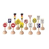 Plan Toys Set of Traffic Signs and Lights 1 (Usa) ~ Plan Toys