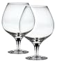 Orrefors Intermezzo Blue Brandy Glasses, Set of 2