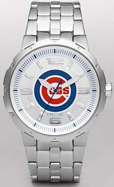 Fossil Sport Collection Cubs Brushed Silver Dial Men's watch #MLB1061