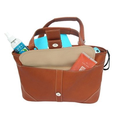 Purse with Front Pocket Color: Saddle