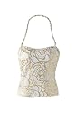 Newport News Rose print bandeau tankini top