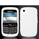 White Silicone Rubber Gel Soft Skin Case Cover for Blackberry Curve 8520 85 ....