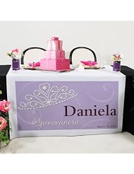 Quinceanera Princess Tiara Table Runner by Cathy's Concepts