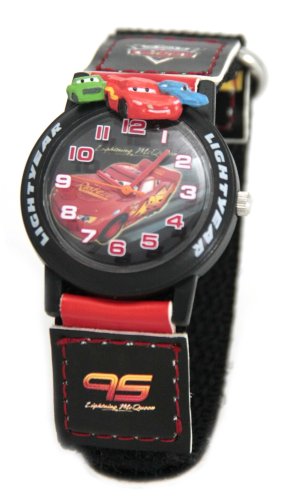 Disney Cars Jugend-Uhr Armbanduhr mit Klettverschluß 13x2x28 cm – 24446