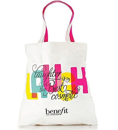 Benefit Cosmetics ‘Laughter is the Best Cosmetic’ Large Canvas Tote Bag
