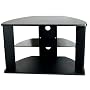 Strand Rydal Universal TV Stand - for up to 32" TV - Black with Glass Shelf