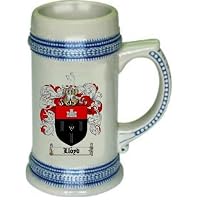 Lloyd Family Crest Stein / Coat of Arms beer mug