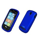 EMPIRE Blue Rubberized Snap-On Cover Case for AT&T LG Quantum C900