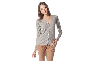 Conte of Cashmere Chaqueta Punto (Gris Moyen)