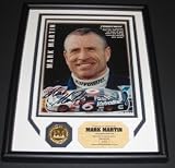 Mark Martin Autographed Photo ~ Custom Framed with Highland Mint coin