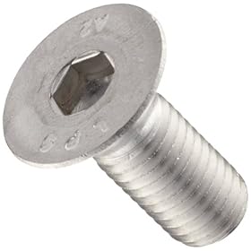 Stainless Steel 18-8 Socket Cap Screw, Flat Head, Hex Socket Drive, M3-0.5, 25mm Length (Pack of 25)