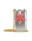 Forzieri Seastar - Italian Leather iPod Holder w/Chain Strap Silver