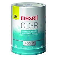 Maxell 648200 700 MB 80 min CD-R 100 Pack