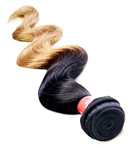 Unprocessed 6A Brazilian Human Hair Extensions Weft Remy Body Weave Ombre Hairs 10'
