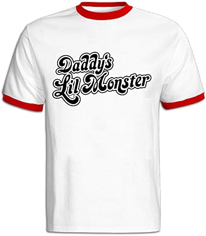 Xiwang Men's Daddy's Lil Monster Logo Crew Neck T-shirts XXL