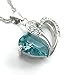 A Heart Full of Love [Turquoise] Sterling Silver Pendant Necklace