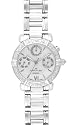 AK Anne Klein Women's Diamond Accented Multi-Function Silver-Tone Watch # 10-7899MPSV